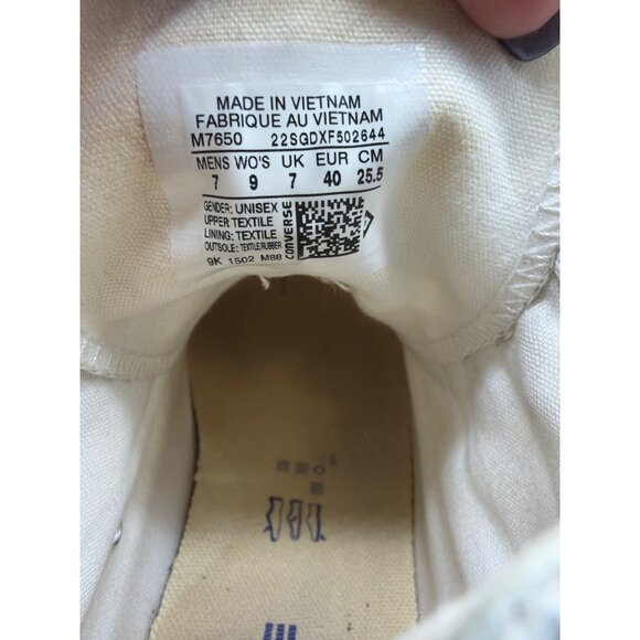 Converse All Star Chuck Taylor women's size 9 shoes white high-top - Picture 6 of 9